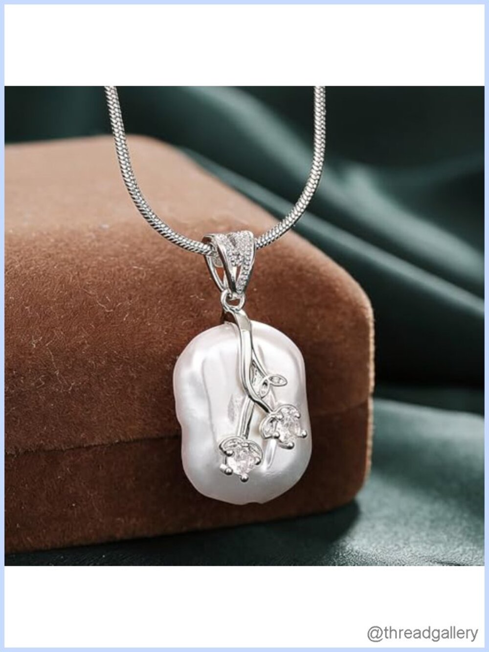 Irregular Imitation Pearl Pendant Necklace Noble Jewelry
